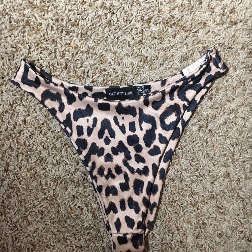 pretty little thing high cut bikini swim bottoms
